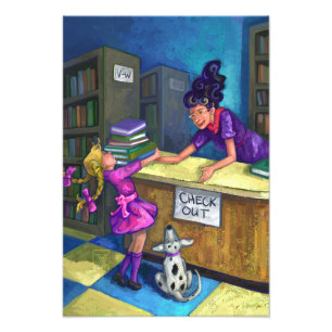 Foto Trabalho de arte de Saída de Biblioteca