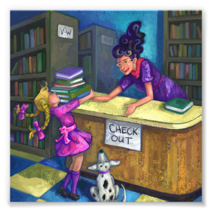 Foto Trabalho de arte de Saída de Biblioteca