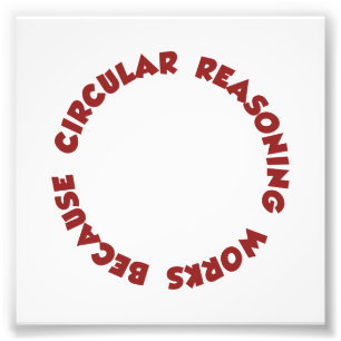 Foto Trabalhos circulares do raciocínio porque faz