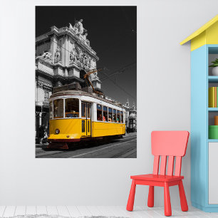 Foto Trama Amarelo de Lisboa. Augusta Street Arch B/W F