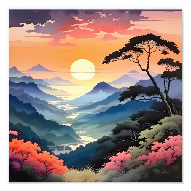 Foto Tranquil Sunset no Vale (Frente)