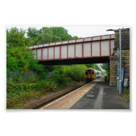 Foto Trem Colne Bound Deixando Burnley Barracks Railway