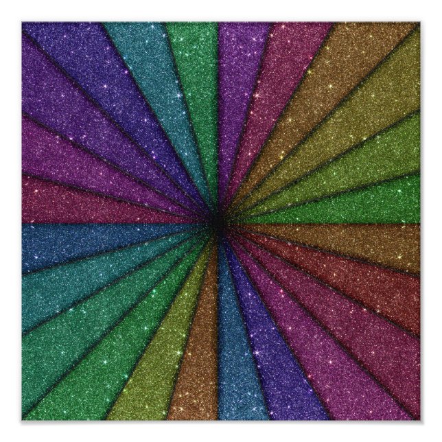 Foto Trendy Colorful Glitter Explosion (Frente)