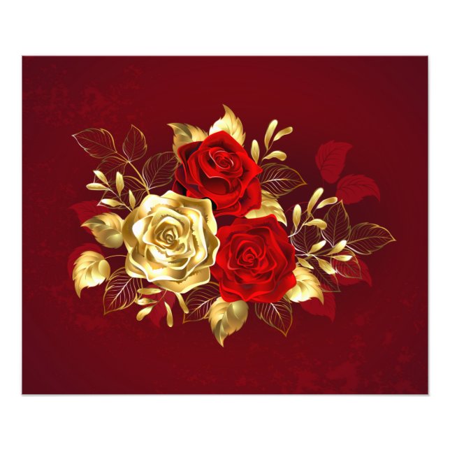 Foto Três Rosas de joalharia (Frente)