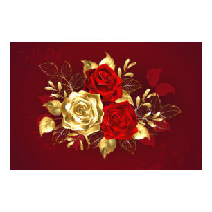 Foto Três Rosas de joalharia