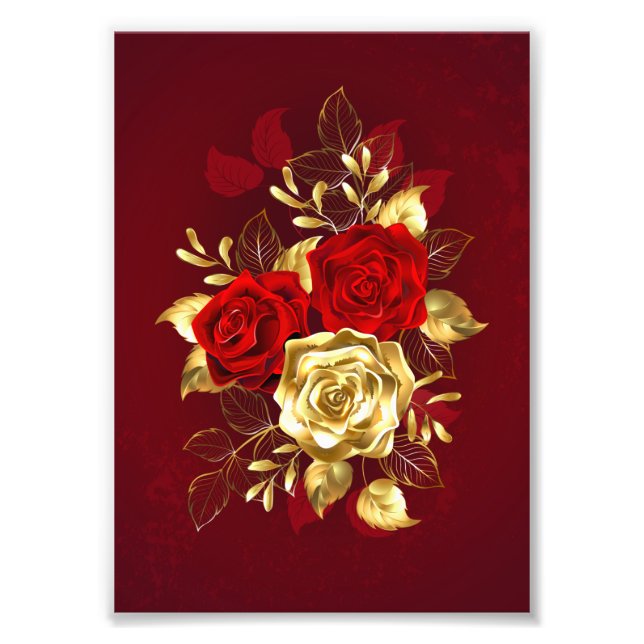 Foto Três Rosas de joalharia (Frente)
