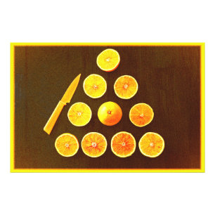 Foto "Triângulo de Metade Laranjas". Compre agora