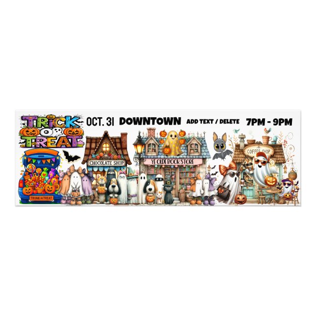 Foto TRICK OU TREAT CENTRO ou em qualquer lugar (Frente)