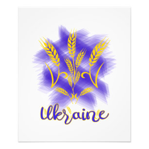 Foto Tridente ucraniano feito de orelha de trigo