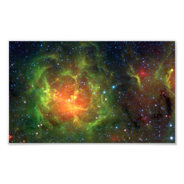 Foto Trifid Nebula NASA Spitzer (Frente)