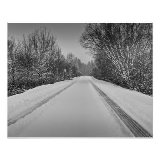 Foto Trilha de neve B/W