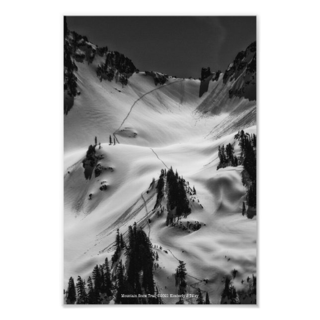 Foto Trilha de Neve nas Montanhas (Frente)