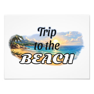 Foto Trip to the Beach Tropical Sunset Escape Design