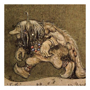 Foto "Troll da Fazenda" pelo artista sueco John Bauer