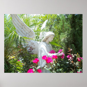 Foto tropical voada do poster do anjo do jardim do