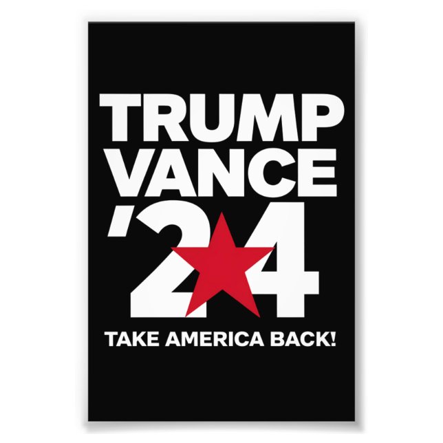 Foto Trump Vance 2024 Votação Trump 2024 Eleições (Frente)