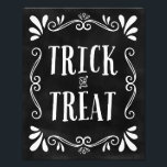 Foto Truque ou Tratar | Impressão de Arte Halloween<br><div class="desc">Para mais cores e estilos,  visite nosso compro!</div>