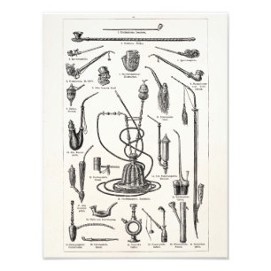 Foto Tubulações de tabaco do vintage e ilustração v