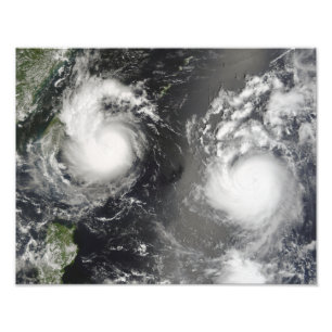 Foto Tufão Saomai e tempestade tropical Bopha
