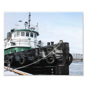 Foto Tugboat em Icy Water of Sturgeon Bay