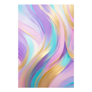 Foto Turquesa Lilíaca Rosa abstrato Dourada