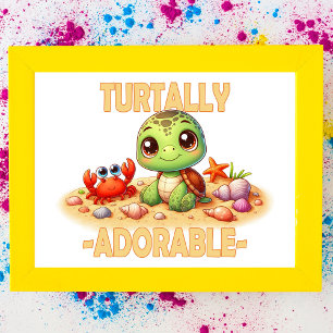 Foto Turtally Adorável Brincadeira Bela Caricatura Turt