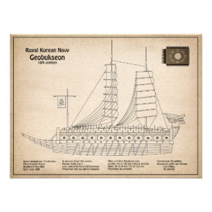 Foto Turtle Ship Geobukseon - Ship Blueprint SD