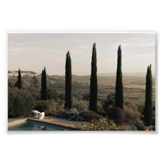 Foto Tuscan landscape hidden behind cypresses (2024)