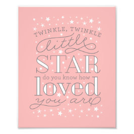 Foto Twinkle Twinkle Little Star Nursery Art Impressão