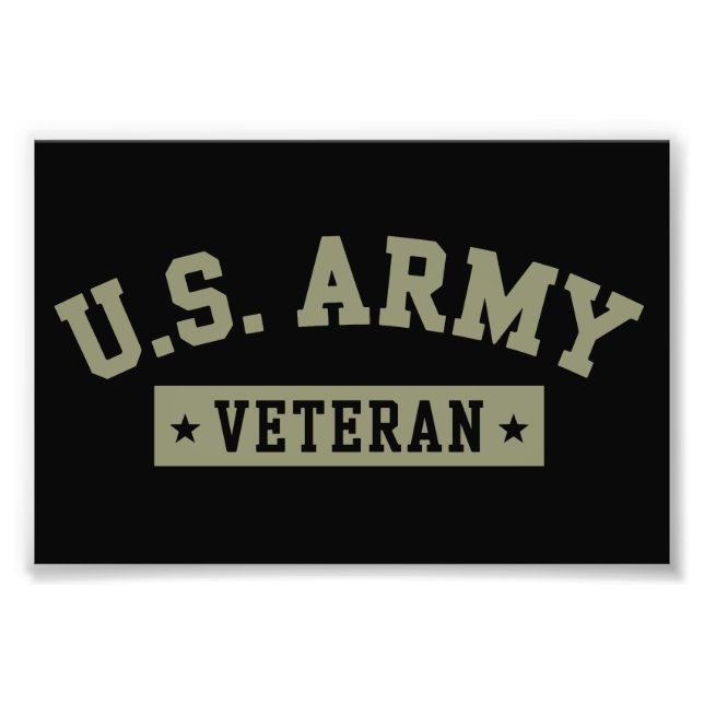 Foto U.S. Army Veteran Veterans America American Flag (Frente)