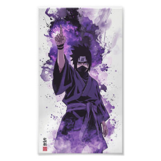 Foto Uchiha – Papel de Parede Cinematográfico em Aquare