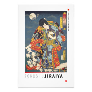 Foto ukiyoe - Zokushu Jiraiya - Mágico japonês -