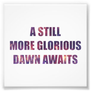 Foto Um alvorecer ainda mais glorioso espera