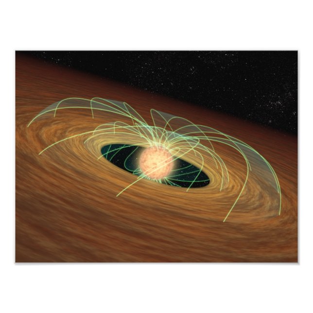 Foto Um disco empoeirado que forma planeta em órbita (Frente)