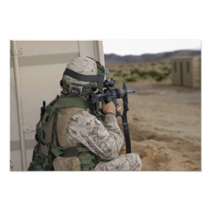 Foto Um escuteiro da infantaria