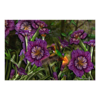 Foto Um Humm Entre As Flores