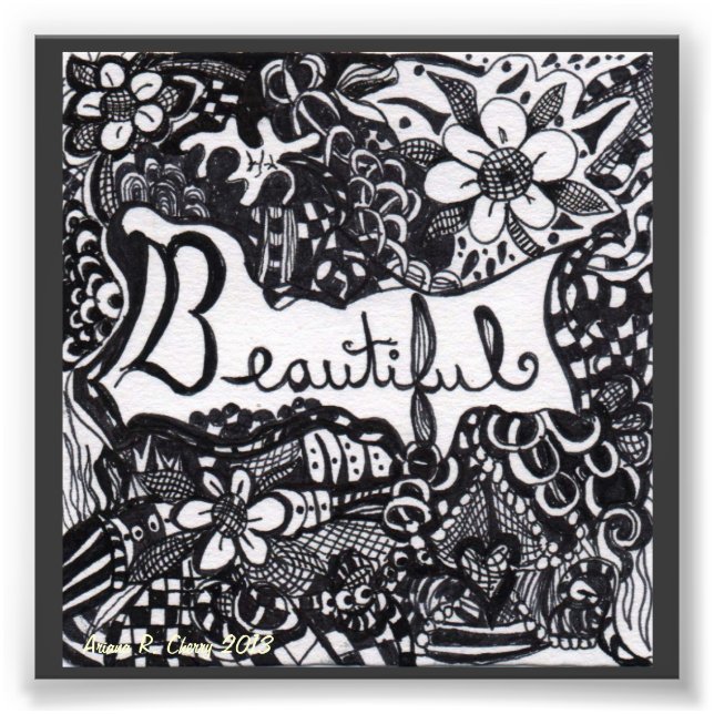 Foto Um Impressão bonito (Frente)