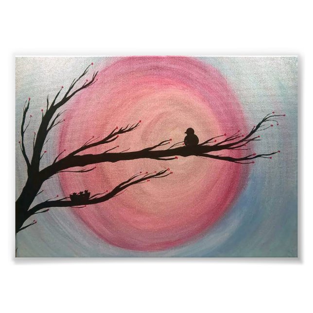 Foto Um Impressão de relógio de mãe 5x7 (Frente)