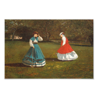 Foto Um Jogo de Croquet