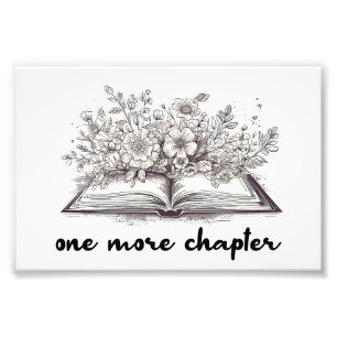 Foto Um Livro Mais Um Capítulo Com Flores 