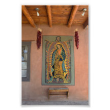 Um Mural de Nossa Senhora de Guadalupe, Novo Méxic