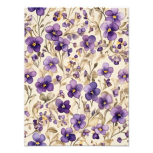 Foto Um padrão floral de aquarela sem emendas