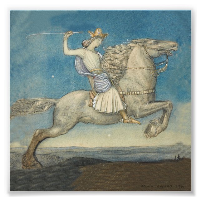 Foto “Um Príncipe Chegou” Aquarela de John Bauer (Frente)