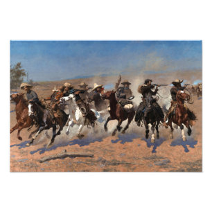 Foto Um Traço para a Madeira por Frederic Remington