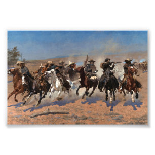 Foto Um Traço para a Madeira por Frederic Remington