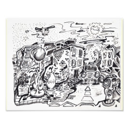 Foto Uma caminhada noturna para casa