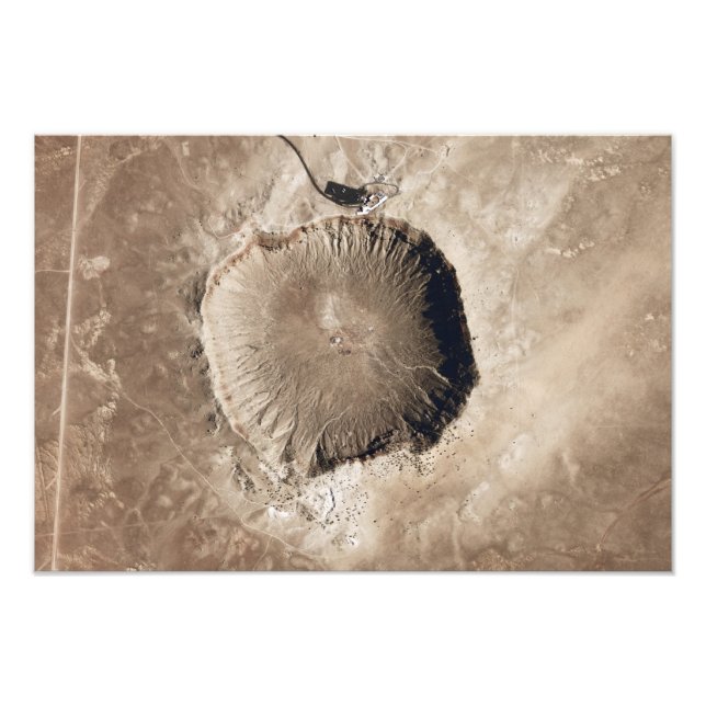 Foto Uma cratera de impacto meteorológica (Frente)