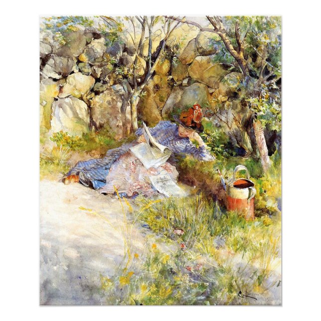 Foto Uma dama lendo um jornal (Frente)