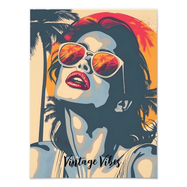 Foto Uma mulher no estilo retrô (Frente)