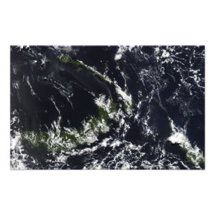 Foto Uma pluma vulcânica da caldeira de Rabaul